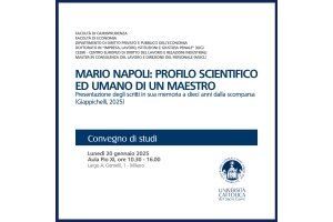 Mario Napoli: Profilo scientifico ed umano di un Maestro