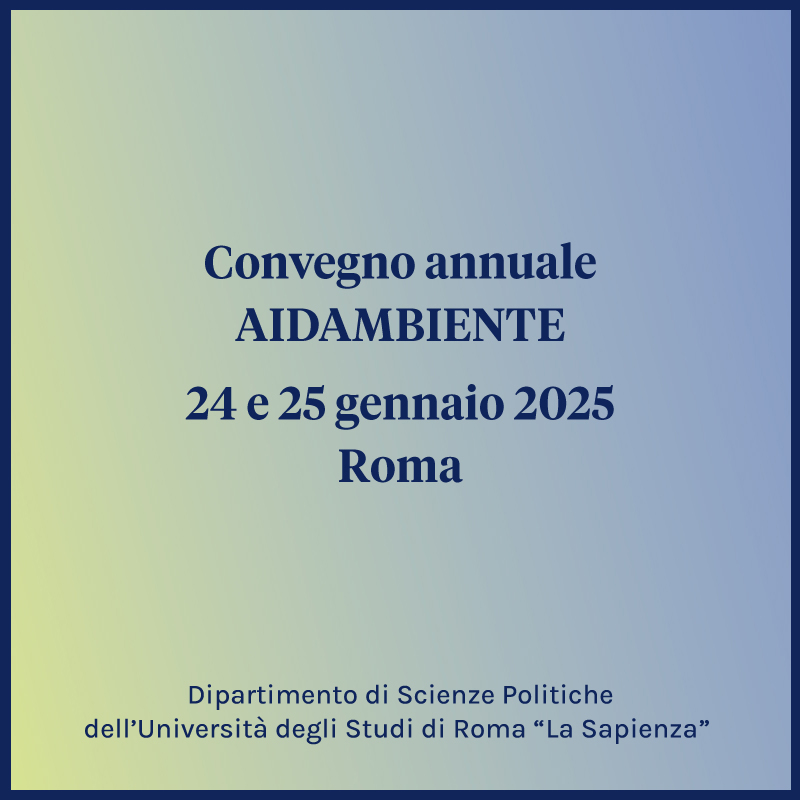 Convegno annuale AIDAMBIENTE