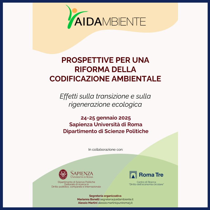 Convegno annuale AIDAMBIENTE