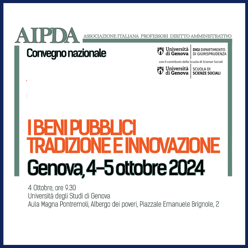 AIPDA - I beni pubblici tradizione e innovazione