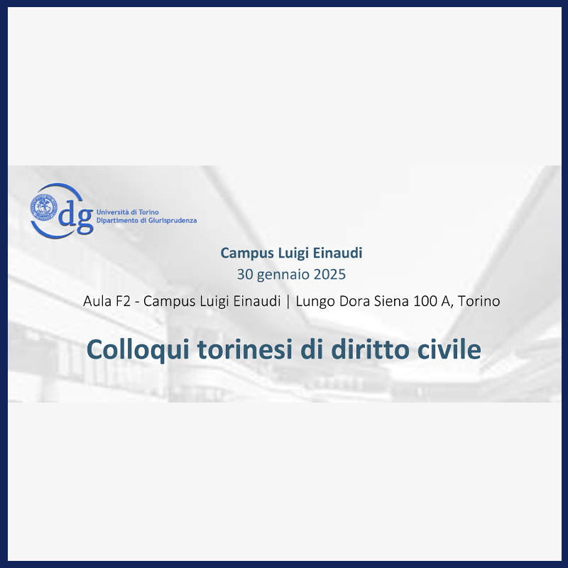 Colloqui torinesi di diritto civile