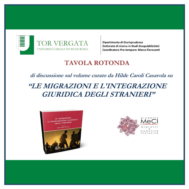 Le migrazioni e l'integrazione giuridica degli stranieri 