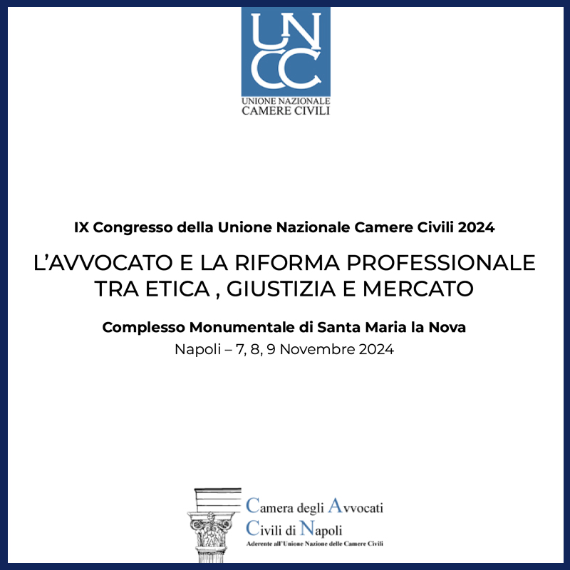 IX Congresso della Unione Nazionale Camere Civili 2024